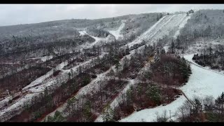 Snow Pennsylvania Ski Resort Thrilled as Winter Moves In [upl. by Hannie]