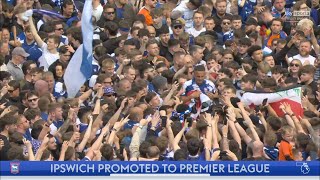 Ipswich Town Fans INSANE CELEBRATIONS after getting Promoted to Premier League [upl. by Row145]