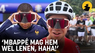 Dylan Groenewegen met special aerobril in Tour de France “Kylian Mbappé mag lenen haha” [upl. by Nolahs]