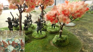 Clash of Katanas Battle Report Hojo vs Takeda [upl. by Ahsait]