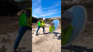 Burning Different Objects with a Solar Concentrator Testing the Power of Sunlight [upl. by Harned]