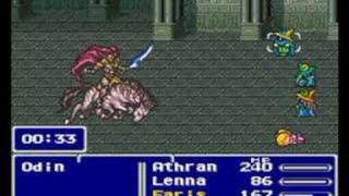 FF5 Boss Series  Esper Battle 7 Odin [upl. by Dnomasor]