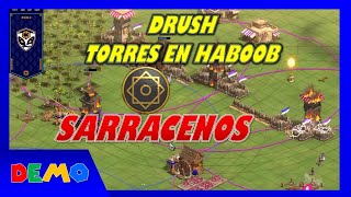 TORRES CON SARRACENOS EN HABOOB  Ft CyA Link  DEMOmx  Age of Empires 2 DE  AoE2  mapa haboob [upl. by Whitaker]