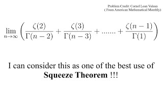 I can consider this as the best use of squeeze theorem [upl. by Lezah617]