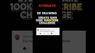 DAY5🔥dp drawing 29days 100k subscriber gain drawing shortvideo shorts challenge [upl. by Sholes]