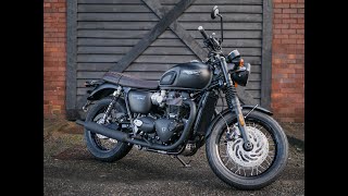 2024 Triumph Bonneville T120 Black Stealth Edition at West Coast Triumph Glasgow [upl. by Claudius]