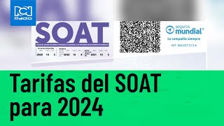 Nuevas tarifas del SOAT para 2024 [upl. by Roberta127]