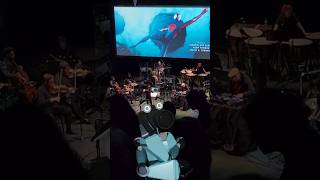 The SpiderVerse End Credits are AMAZING Live In Concert spiderman spiderverse concert shorts [upl. by Grand]