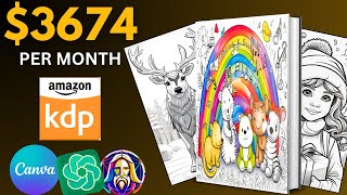 Create Unlimited AI COLORING BOOK Using Leonardo  Canva FOR FREE amp Sell on Amazon [upl. by Schild]