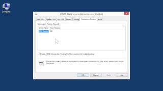 Windows 80 Professional Use Connection Pooling in ODBC Data Source Administrator [upl. by Seale]