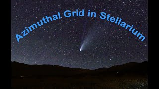 Azimuthal Grid in Stellarium [upl. by Annid]