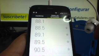 como usar la radio en android Motorola Moto G X T1032 [upl. by Aicetal]