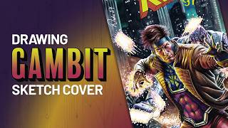 XMen 97 Art Show Gambit Sketch Cover Reveal [upl. by Yllor]