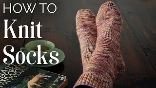 TUTORIAL How to KNIT SOCKS [upl. by Anitneuq]