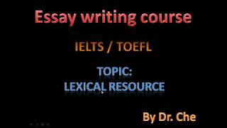 IELTS task 2 lexical resource  IELTS writing assessment criteria  IELTS writing bands descriptor [upl. by Duke719]