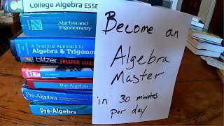 Become an Algebra Master in 30 Minutes a Day [upl. by Naasar439]