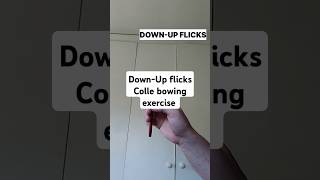 DownUp flicks  Collé bowing technique exercises violin music violintechnique tips [upl. by Ynalem]