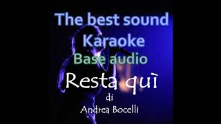 Resta quì KARAOKE BASE DEMO Andrea Bocelli [upl. by Samford]