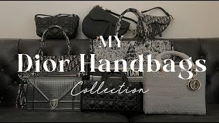 My Dior handbags collection 我的Dior包包合集使用测评容量测评lady DiorDior booktotedior [upl. by Einnhoj]