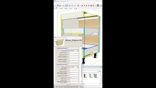 Diseña cocinas con SketchUp más Melamina PRO  Fondos de cajones automáticos kitchen carpinteros [upl. by Nedi52]