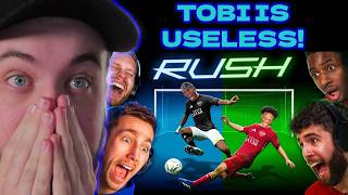 REACTING TO SIDEMEN RUSH BUT WE USE THE WORST PLAYERS POSSIBLE [upl. by Angelico]