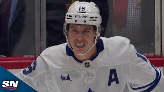 Mitch Marner Knots Game In Final Minute With PowerPlay Snipe [upl. by Aitnom]