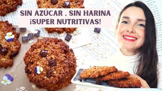 LAS GALLETAS DE AVENA MÁS NUTRITIVAS Y DELICIOSAS Sin harina sin azúcar glutenfree MUY SALUDABLES [upl. by Issy]