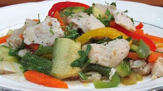 Pescado Salteado Con Vegetales ¡Muy Rico [upl. by Meehan]