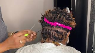 How to Retwist After Starter Locs  Detailed Tutorial [upl. by Bugbee]