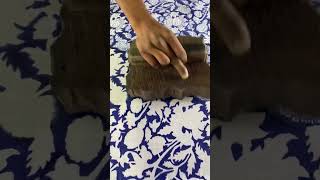 Meenakshi hand block print shorts shots trending ytshorts art textile artist reels [upl. by Oberheim]