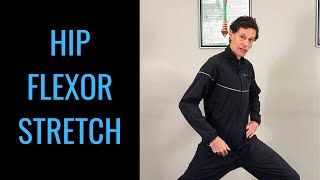 Standing Hip Flexor Stretch Standing Psoas Stretch for Beginners by Dr Byron Mackay [upl. by Gannes729]