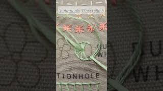 💖💖Learn a needle every day丨Buttonhole wheel stitch  Basic Hand Embroidery for Beginners🧶🌸etspil [upl. by Tterraj192]