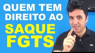 FGTS LIBERADO  SAQUE FGTS  QUER SABER SE TERÁ DIREITO AO SAQUE FGTS [upl. by Ephraim]