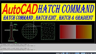 Hatch command How to create a hatch in AutoCAD autocad autocadinhindi [upl. by Cuyler]