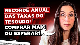 RECORDE anual de taxas do Tesouro Direto É hora de comprar ou de esperar subir ainda mais [upl. by Adnirem]