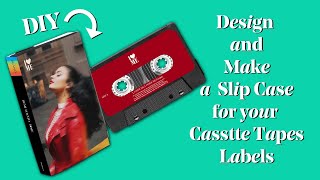 DIY design and make a cassette slip case with labels templates included [upl. by Nitsu]