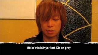 K Tour 09 Dir en grey vocalist Kyo [upl. by Eelatsyrc513]