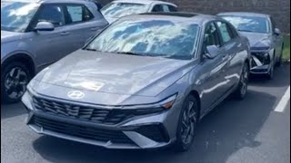 2024 Elantra Limited in Fluid Metal nonHybrid engine 28k price range walk around video [upl. by Raimund192]