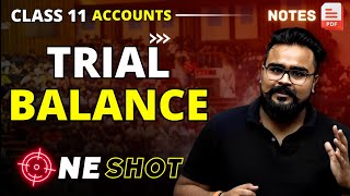 TRIAL BALANCE class 11 ONE SHOT  ACCOUNTS by GAURAV JAIN [upl. by Maroj]