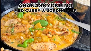 Ananaskyckling recept kycklinggryta mat [upl. by Htrap]