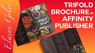 Trifold Brochure in Affinity Publisher [upl. by Schuh]