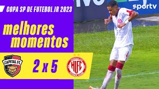 CAPITALTO 2 x 5 HERCÍLIO LUZSC  MELHORES MOMENTOS  COPA SÃO PAULO DE FUTEBOL JR 2023  sportv [upl. by Malley932]