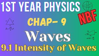 91 Intensity of the Waves Class 11 Physics Chapter 9 National Book Foundation [upl. by Lydnek]