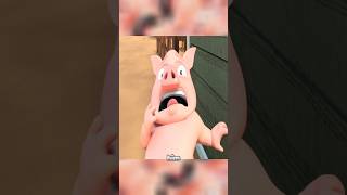 Flying Pig The Hilarious Escape from Dinner shorts viral [upl. by Akli734]