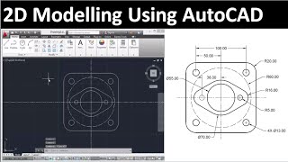 2D drawing using AutoCAD  Drawing 3 [upl. by Nicolella]