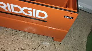 Ridgid 48 inch tool box [upl. by Ziana]