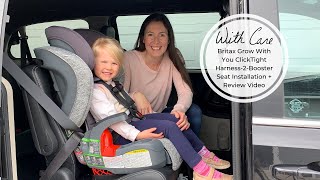 Britax Grow With You ClickTight Harness2Booster Seat Installation  Review Video [upl. by Chrisy]