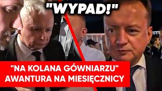 quotWypad z baruquot Szarpanina na miesięcznicy Błaszczak zaczął się wygrażać [upl. by Akirehc]