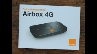 1er unboxing et deballage Airbox 4G orange [upl. by Ardnuaet]