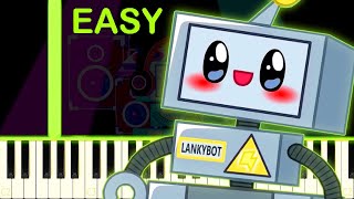 THE LANKYBOT SONG 🎵  EASY Piano Tutorial [upl. by Goodard884]